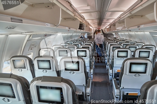 Image of Plane cabin interior