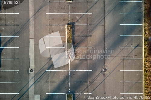 Image of Empty Carpark Aerial