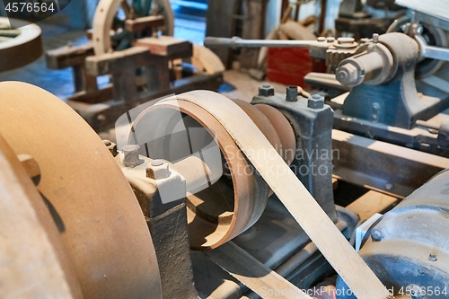 Image of Electric motor rusting in an old factory