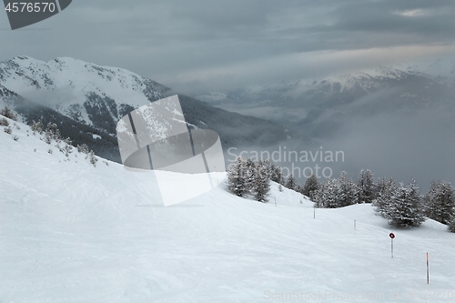 Image of Winter Snowy Mountain Landscape