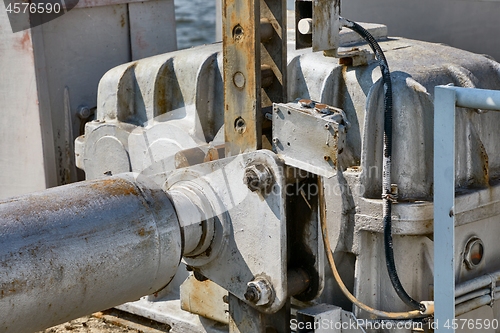 Image of Electric motor for moving dam gates