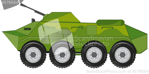 Image of Vector illustration of the military machine of the combat machine