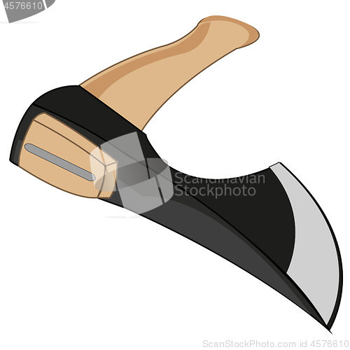 Image of Tools carpenter axe on white background is insulated