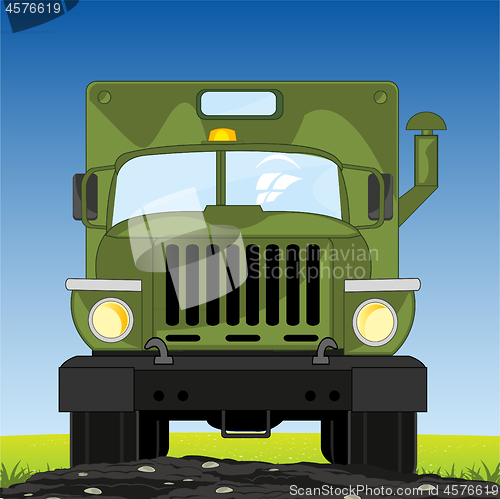 Image of Cargo car dune buggy on background of the nature