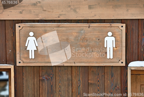 Image of Toilet signs for male and female