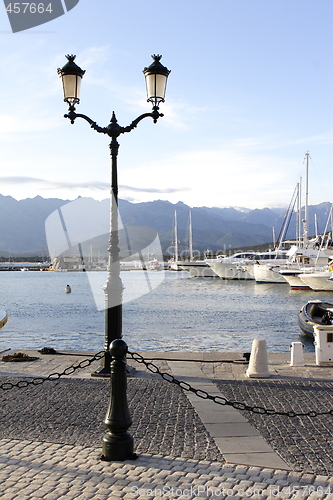 Image of view of Calvi port marina corsica