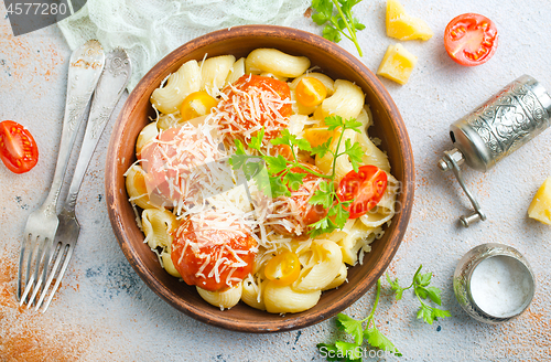 Image of pasta with meatballs