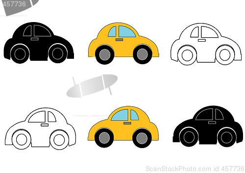 Image of Small Cars Right and Left