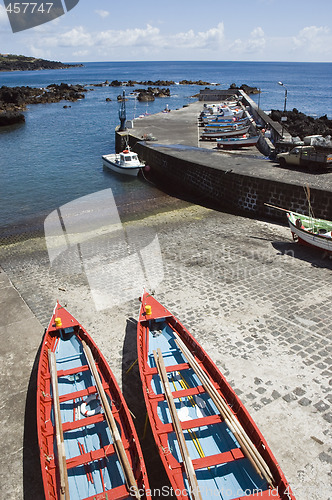 Image of Small harbour of Ribeiras in Pico island, Azores