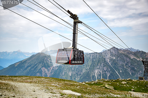 Image of The Aiguille du Midi cable car