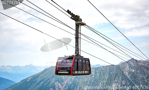 Image of The Aiguille du Midi cable car