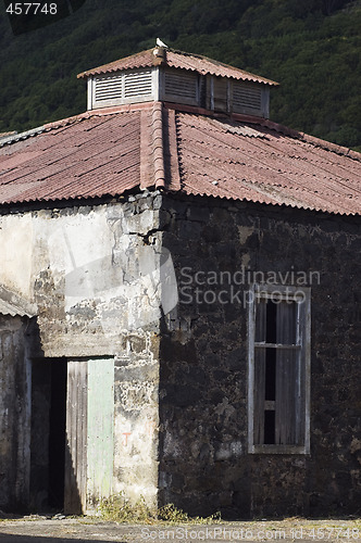 Image of Detail of an abandoned warehouse