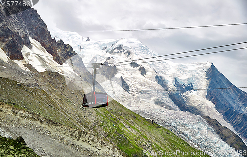 Image of The Aiguille du Midi cable car