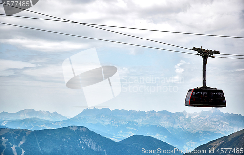 Image of The Aiguille du Midi cable car