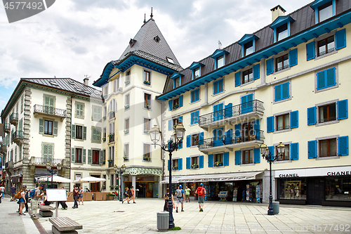 Image of Chamonix town, France