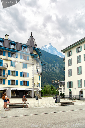 Image of Chamonix town, France