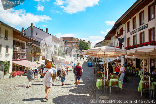 Image of Street view of Old Town Gruyere