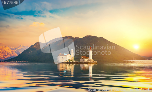 Image of Island and lighthouse