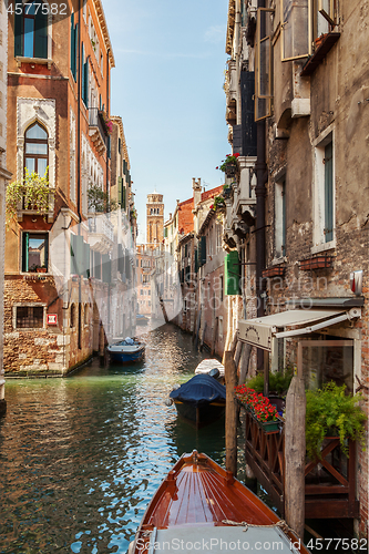 Image of Venice canal scene in Italy