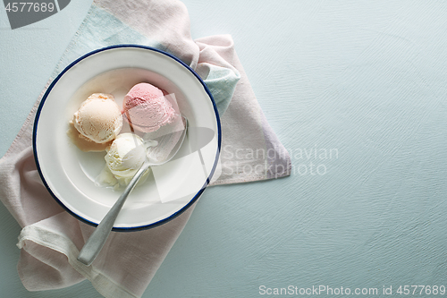 Image of Ice cream scoops yogurt