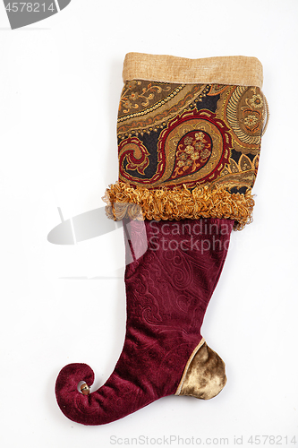 Image of Christmas Embroidered Sock