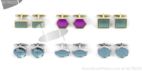 Image of Rows with different cufflinks