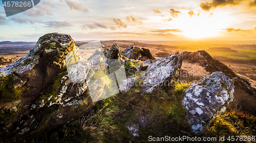 Image of Roch Trevezel backlighted by the sunset