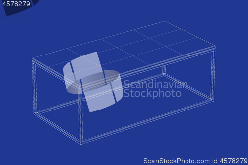 Image of 3d model of club table