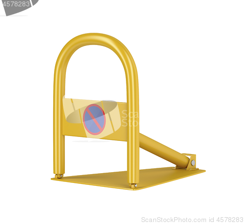 Image of Yellow parking lock