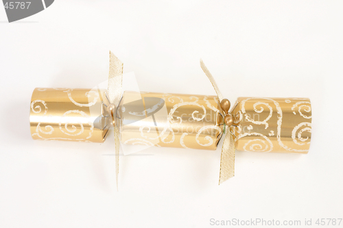 Image of Golden christmas cracker