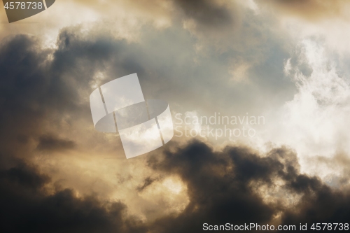 Image of Blue sky background with white clouds