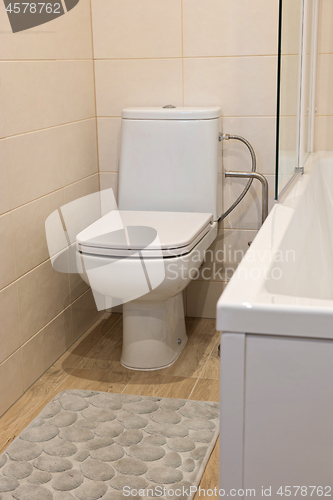 Image of Fragment with wc in luxury apartment