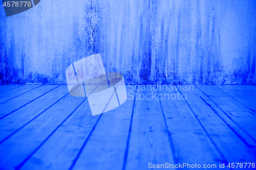 Image of Empty interior. Blue toned.