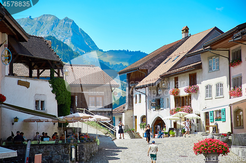 Image of Street view of Old Town Gruyere