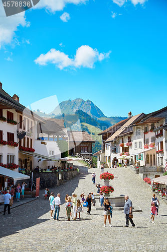 Image of Street view of Old Town Gruyere