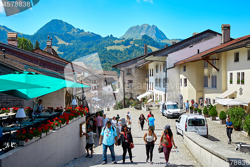 Image of Street view of Old Town Gruyere