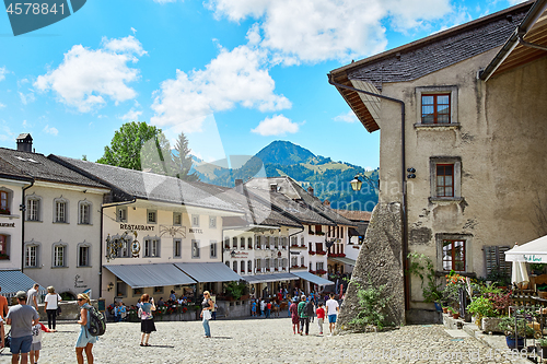 Image of Street view of Old Town Gruyere