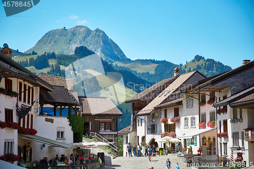 Image of Street view of Old Town Gruyere