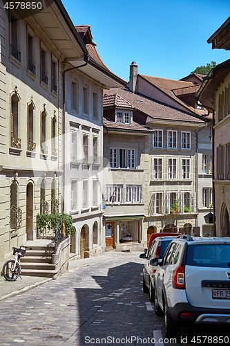 Image of Street view of OLD Town Fribourg, Switzerland