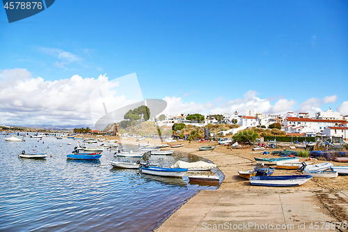 Image of Fishermens boats in Alvor city