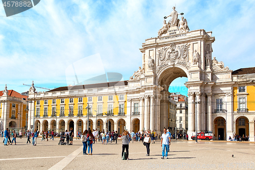 Image of Famous Praca do Comercio (Commerce Square), Portugal