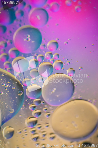 Image of Multicolored abstract background picture made with oil, water and soap