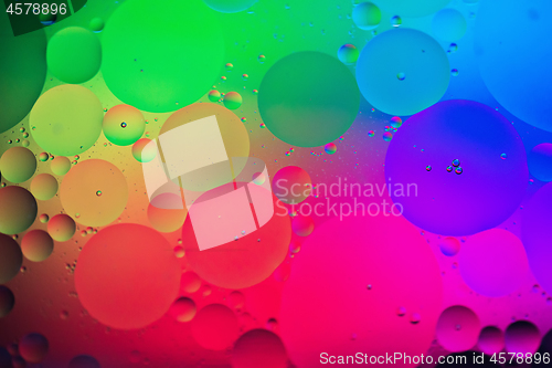 Image of Rainbow abstract background picture made with oil, water and soap