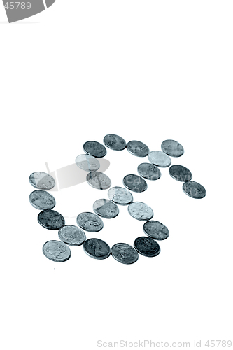 Image of Coins on a plain white background