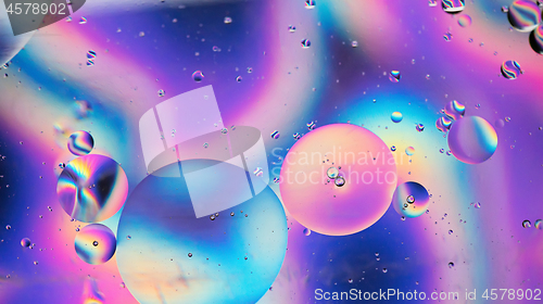 Image of Rainbow abstract background picture made with oil, water and soap