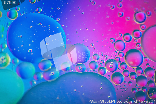 Image of Rainbow abstract background picture made with oil, water and soap