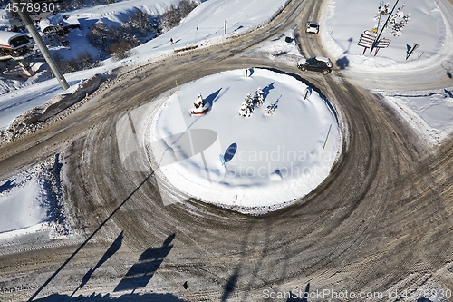 Image of Roundabout in winter