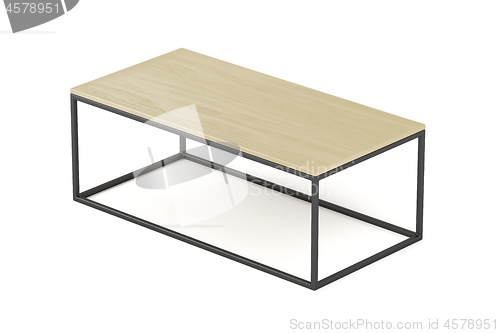 Image of Wooden coffee table