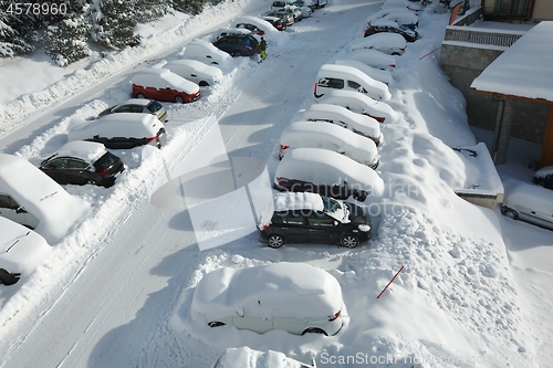 Image of Winter parking cars