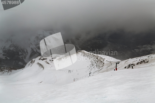 Image of Winter Snowy Mountain Landscape